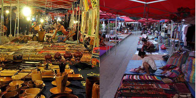 Le marché de nuit à Luang Prabang